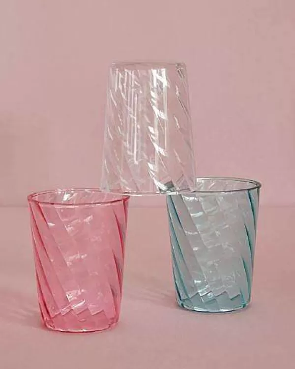 RICE Verres^Verre Acrylique Torsad - Transparent