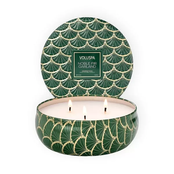 AROMA HOME/VOLUSPA Bougies / Senteurs^Voluspa Bougie Parfum E 3 M Ches - Noble Fir Garland
