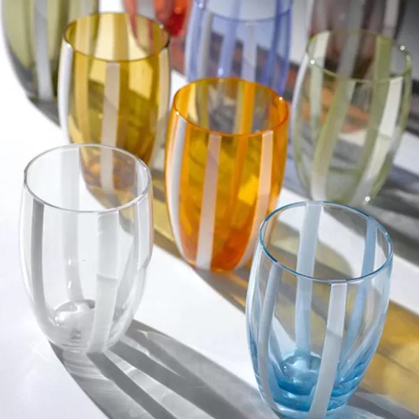 Zafferano Verres^ Verre Gessato - Blue